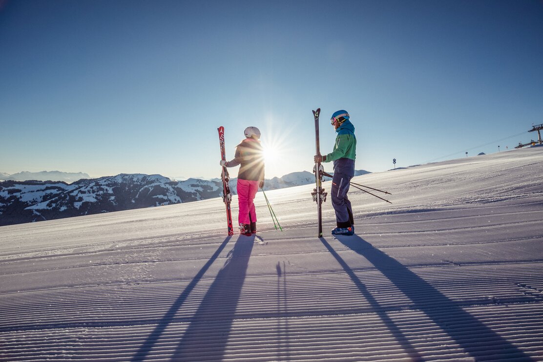First Line Skiing at the Tyrolean ski area